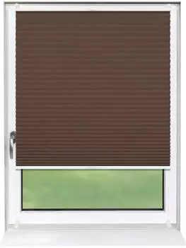 Deco-Raum Basic ohne Bohren 120x150cm Braun Blickdicht Klemmfix