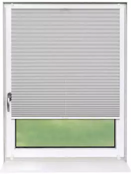 Deco-Raum Basic ohne Bohren 105x150cm Silber Blickdicht Klemmfix