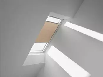 Velux Wabenplissee Uni Goldbeige 1049, 66x118cm F06), Aluminiumschiene,GGU,Manuell