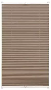 Gardinia EASYFIX Plissee mit 2 Bedienschienen taupe 85x130cm
