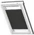 Velux Wabenplissee Uni schwarz 1047, 114x160cm SK10), GGU,Solar,weiße Schiene