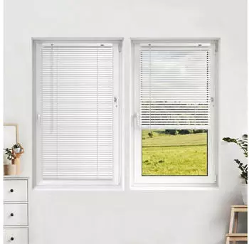 Victoria M. Aluminium-Jalousie mit Klemmclips 90x130cm weiß