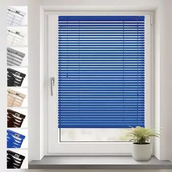 Sonello Klemmfix-Aluminium-Jalousie 50x100cm blau