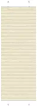 vidaXL Plissee creme 80x200cm, Polyester (4015309)