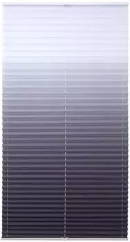 Liedeco Plissee "Farbverlauf" Klemmfix 45x130cm, grau, 100% Polyester (255763-1)