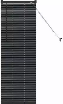 vidaXL Jalousie schwarz 130x45cm Aluminium