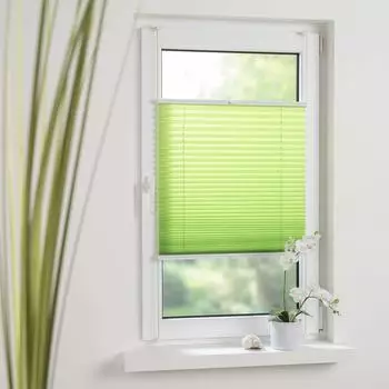 Liedeco Klemmfix-Plissee Young Colours grün, 75x150cm (338424-3)