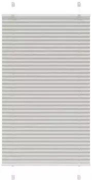 vidaXL Plissee hellgrau 80x100cm, Polyester (4015326)