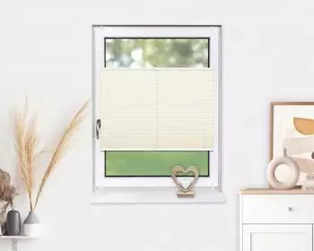 Deco-Raum Basic ohne Bohren 120x150cm Vanille Blickdicht Klemmfix