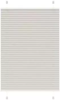 vidaXL Plissee hellgrau 95x150cm, Polyester (4015346)