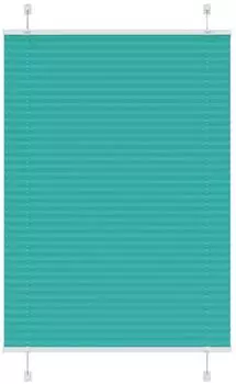 vidaXL Plissee petrolgr&uuml;n 85x100cm, Polyester (4015378)