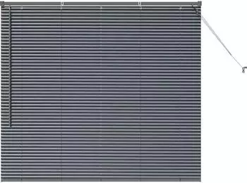 vidaXL Balkenjalousien Aluminium, dunkelgrau, 130x140cm