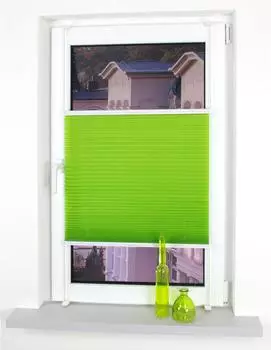 Liedeco Klemmfix-Plissee Young Colours gr&uuml;n, 45x150cm (338424-1)