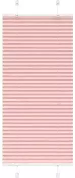vidaXL Plissee rosa 60x100cm, Stoffbreite 59,4cm, Polyester (4015424)
