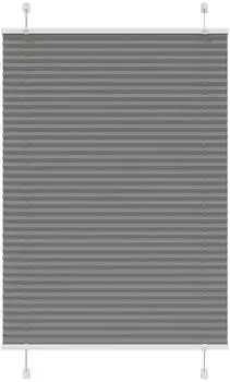 vidaXL Plissee anthrazit 95x150cm, Polyester (4015091)