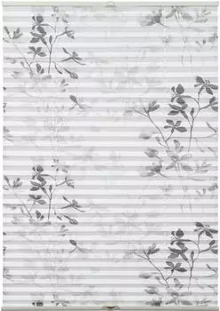 Gardinia Bella Bl&auml;tter 50 cm x 130 cm Wei&szlig;