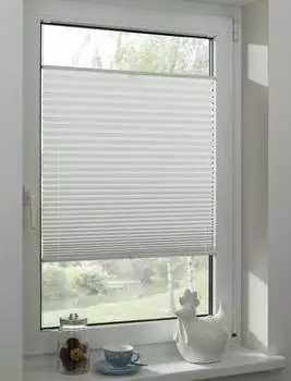 Gardinia Plissee Concept Thermo blickdicht wei&szlig; 70x130cm