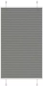 vidaXL Plissee anthrazit 70x150cm, Stoffbreite 69,4cm, Polyester (4015086)