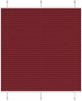 vidaXL Plissee bordeauxrot 115x150cm, Polyester (4015248)