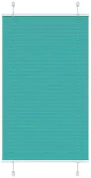 vidaXL Plissee petrolgr&uuml;n 80x100cm, Polyester (4015377)