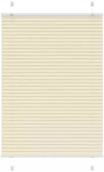 vidaXL Plissee creme 100x150cm, Stoffbreite 99,4cm, Polyester (4015296)