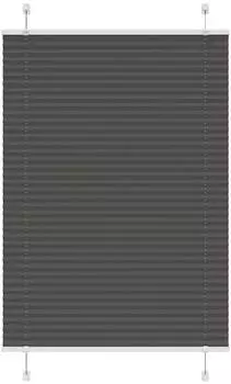 vidaXL Plissee 85x150cm, Stoffbreite 84,4cm, Polyester, schwarz (4015140)