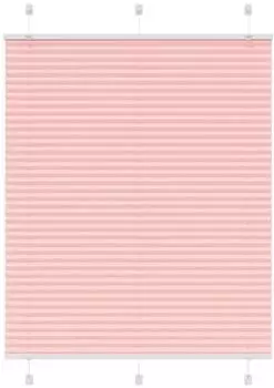 vidaXL Plissee rosa 110x100cm, Stoffbreite 109,4cm, Polyester (4015434)