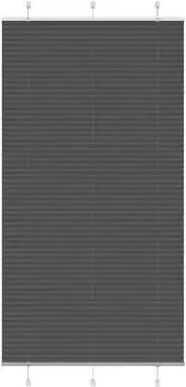 vidaXL Plissee schwarz 110x200cm, Polyester (4015162)