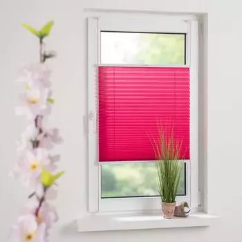 Liedeco Klemmfix-Plissee Young Colours 75x150cm, rot, lichtdurchlässig (898312-3)