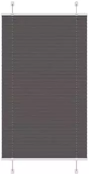 vidaXL Plissee schwarz 80x100cm, Stoffbreite 79,4cm, Polyester (4015122)