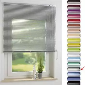 Liedeco Aluminium-Jalousie 120x220cm silber