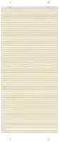 vidaXL Plissee Creme 100x200 cm Stoffbreite 99,4 cm Polyester