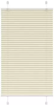 vidaXL Plissee creme 70x150cm, Stoffbreite 69,4cm, Polyester (4015290)