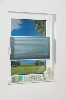 K-home Klemmfix Pisa Plissee petrol 110x130cm, 100% Polyester (88437929-8)