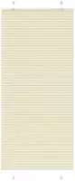 vidaXL Plissee Creme 90x200 cm Stoffbreite 89,4 cm Polyester