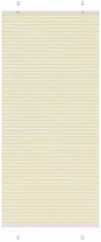 vidaXL Plissee creme 90x200cm, Stoffbreite 89,4cm, Polyester (4015311)
