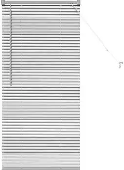 vidaXL Jalousie manuell, Aluminium, silber, 130x55cm