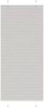 vidaXL Plissee hellgrau 100x200cm, Polyester (4015364)