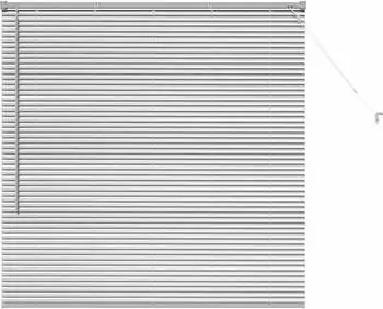 vidaXL Jalousie silber 135x130cm, Aluminium (42005904)