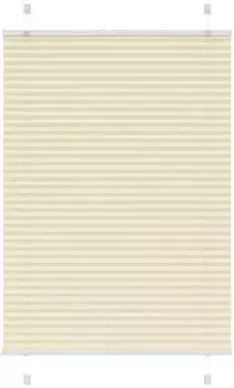 vidaXL Plissee creme 90x100cm, Polyester (4015277)