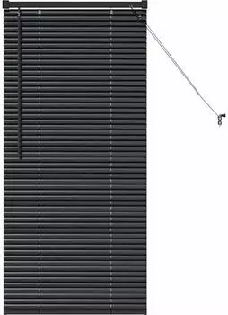 vidaXL Balkenjalousien schwarz 130x60cm Aluminium