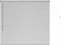 vidaXL Venezianische Jalousien Silber 130 x 150 cm Aluminium