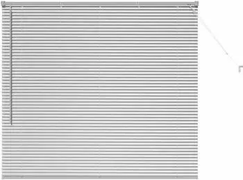vidaXL Jalousie manuell, Aluminium, silber, 130x150cm