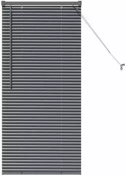 vidaXL Balkenjalousie dunkelgrau 130x60cm Aluminium (42006039)