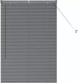 vidaXL Balkenjalousien dunkelgrau 130x85cm Aluminium