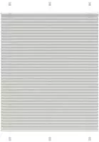 vidaXL Plissee Hellgrau 110x100 cm Stoffbreite 109,4 cm Polyester
