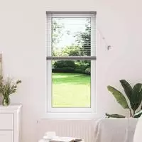 vidaXL Venezianische Jalousie Silber 130 x 65 cm 25 mm Aluminium