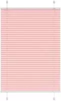 vidaXL Plissee Rosa 85x100 cm Stoffbreite 84,4 cm Polyester