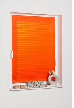 K-home Klebe-Plissee Como (110 x 130 cm) orange