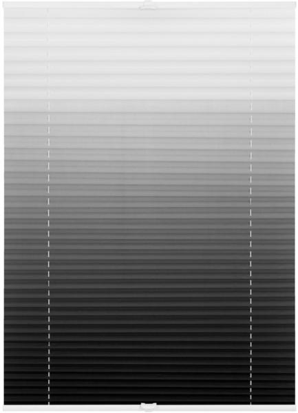 Lichtblick Plissee-Klemmfix Crush-Optik (45 x 130 cm) weiß/grau